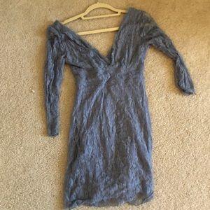 Lace Periwinkle bodycon dress